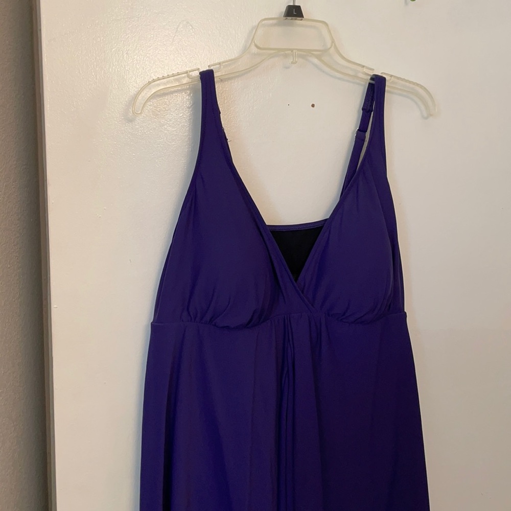 One piece Croft&Barrow purple bathing suit